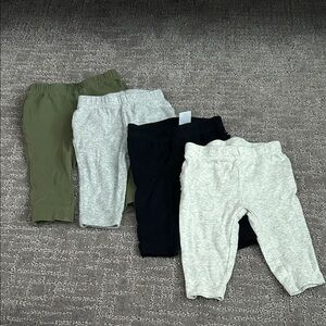 Carter's Kids Leggings Set - Green, Gray, Black